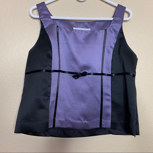 Jessica Howard 3 Piece Skirt Suit Black & Purple - Picture 9 of 11